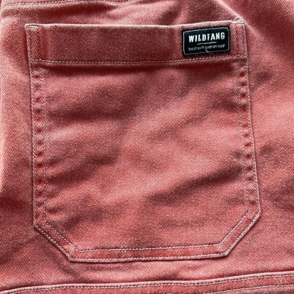 Wildfang Womens Essential Denim Work Skirt Coral Size 3X Stretch Cotton Blend - Picture 7 of 13